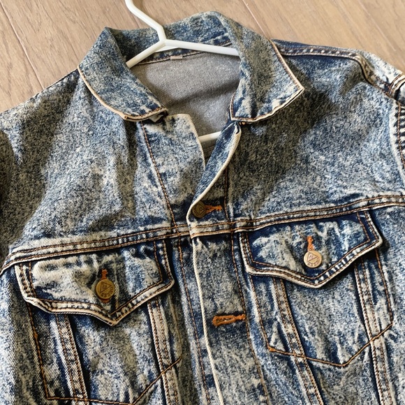 oversized vintage guess jean jacket unisex , - Picture 2 of 2